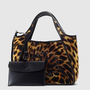 Stella McCartney Printed Logo Embossed Crossbody Tote Bag New Without Tags